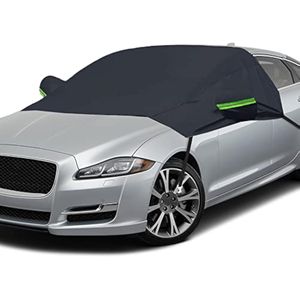 EcoNour Cubierta de nieve para parabrisas con cubierta de espejo lateral, protección del parabrisas