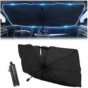 Paraguas de coche para parabrisas delantero, 5 capas nano protector solar para ventanas delanteras