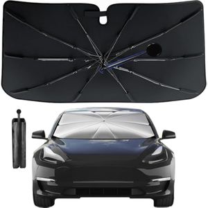 Car Windshield Sun Shade Umbrella - Foldable Car Windshield Sun Shade Cover,360° Bendable Handle,UV