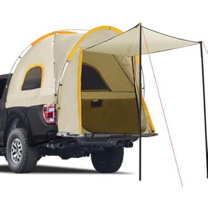 Tienda de campaña para camioneta con pantalla de toldo, impermeable PU5000mm Oxford para caja de