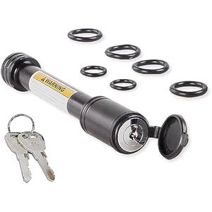 WOOTON Juego de cerraduras de enganche de remolque de 5/8 pulgadas, bloqueo de pasador receptor,