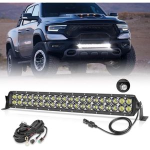OFFROADTOWN - Barra de luz LED de 20 pulgadas, barra de luz todoterreno de 200 W, luz de conducción