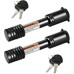 METOWARE Cerradura de enganche de remolque, pasador de enganche de bloqueo estilo barra de 5/8
