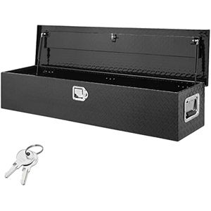 VEVOR Caja de herramientas de aluminio resistente para caja de camión, caja de herramientas de placa