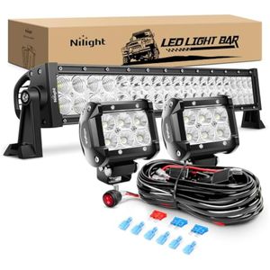 Nilight - ZH004 - Barra de luz LED combinada de inundación puntual de 22 pulgadas, 120 W, 2