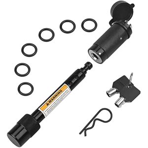 RVMATE Bloqueo de enganche de remolque de 5/8 pulgadas de diámetro para receptor de clase III IV de