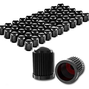 CKAuto Paquete de 50 tapones para válvulas de neumáticos, tapas de vástago de válvula de plástico