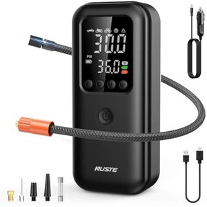 Inflador de neumáticos, compresor de aire portátil, bomba de aire inalámbrica 3 veces más rápida,