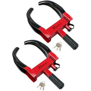 Bloqueo de neumático ajustable de seguridad para remolques, 2 unidades, antirrobo, para remolques,
