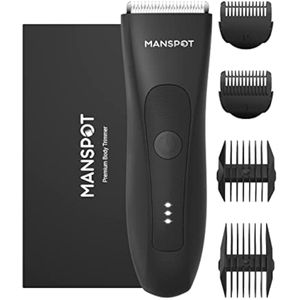 MANSPOT Recortadora de pelo de ingle para hombres, recortadora eléctrica de bolas, cabezales de