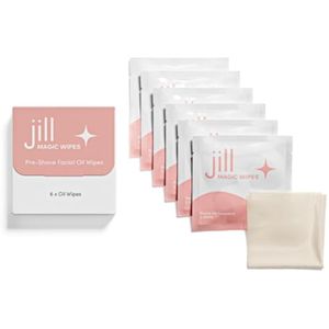 Dermaplaning - Toallitas mágicas de aceite para antes del afeitado para mujeres (paquete de 6),