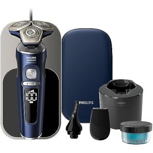 Philips Norelco S9000 Prestige - Afeitadora recargable en húmedo y seco Edición de grado espacial
