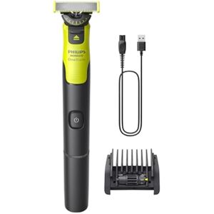 Philips Norelco OneBlade 360 con cara híbrida de conectividad, recortadora eléctrica de barba,