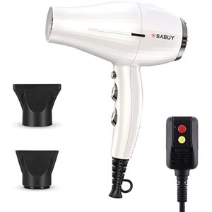 Secador de pelo profesional de salón, secador medio iónico negativo de 2200 W, bajo nivel de ruido