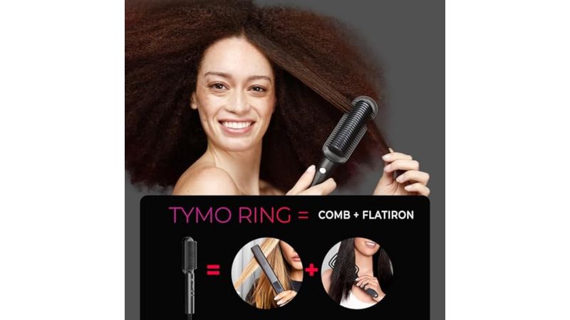 TYMO Cepillo alisador de cabello Ring spray protector de calor