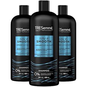 TRESemmé Champú suave y sedoso, 3 unidades domina e hidrata el cabello seco con aceite de argán