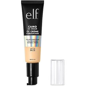 e.l.f. Camo CC Cream - Base correctora de color de cobertura media a completa con FPS 30, rubio 140