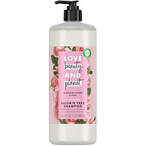Love Beauty and Planet Blooming Color Champú sin sulfatos Murumuru Butter &amp; Rose, para cabello