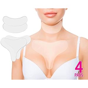 Parches antiarrugas para el pecho y el cuello, parches hidratantes de silicona antiarrugas, parches