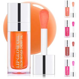 Aceite hidratante para labios brillante, brillo labial transparente, de larga duración, hidratante,