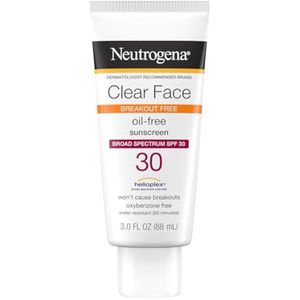 Neutrogena Clear Face, protector solar en loción de amplio espectro., FPS 30