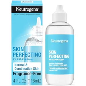 Neutrogena Exfoliante facial líquido diario perfeccionador de la piel con mezcla de 9% AHA/PHA para