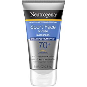 Neutrogena Sport Face Sunscreen SPF 70+ OilFree Loción de protección solar facial con protección