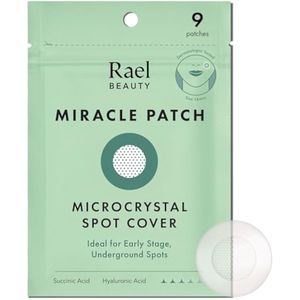 Rael Parches para espinillas, Miracle Microcrystal Spot Cover – Parches hidrocoloides para acné en