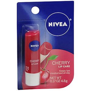 NIVEA Bálsamo para el cuidado de los labios cereza - .17 oz, paquete de 2