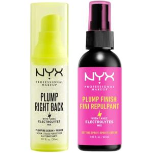 NYX PROFESSIONAL MAKEUP Plump - Suero e imprimación de espalda derecha + espray fijador de