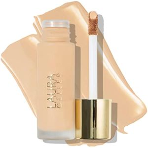 LAURA GELLER Base líquida de doble toma, cobertura media a completa, acabado mate natural, ligera