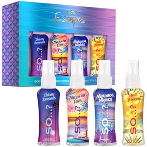 So…?… Escapes Body Mist Set de regalo – Perfumes para mujeres – Aerosol corporal diario para mujeres