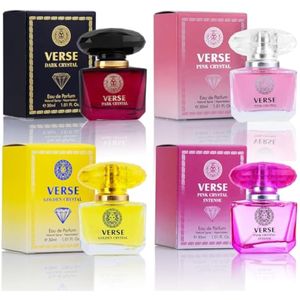 NovoGlow Verse - Juego de 4 fragancias pequeñas para mujer, Light One, combinaciones refrescantes de