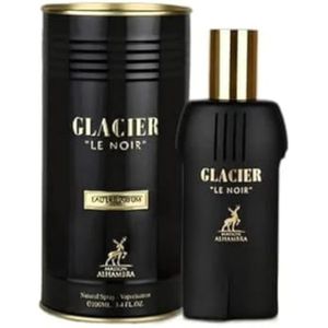 Maison Alhambra Glacier Le Noir Eau de Parfum Spray para hombre, 3.4 onzas
