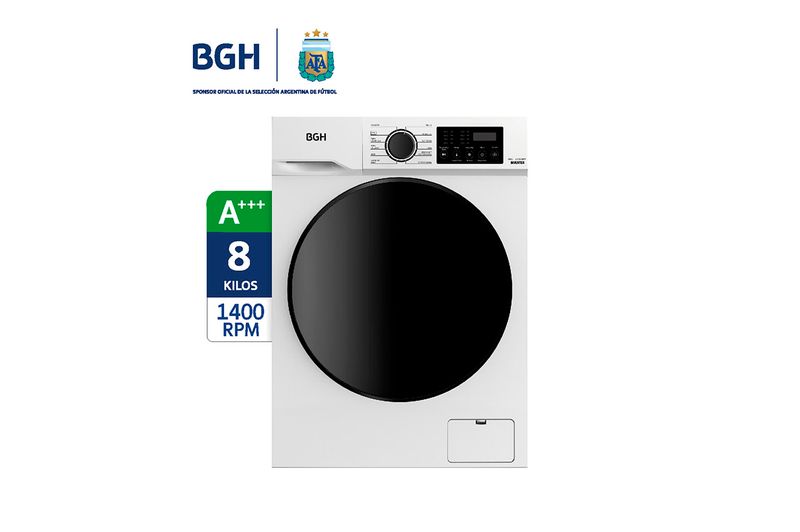 Lavarropas Inverter Carga Frontal BGH 8Kg BWFE08W24AR Blanco_0001_164718-1600-1600