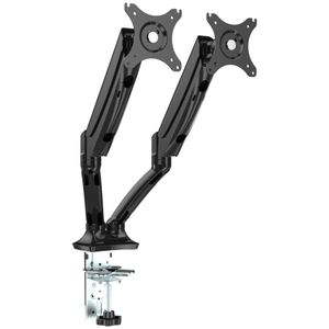 Soporte para Monitor Hidraulico Doble CASSÉ 17 a 30 Pulg Negro