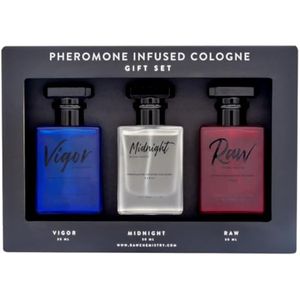 RawChemistry - Un juego de regalo de colonia para hombre con infusión de feromonas - Juego de 3