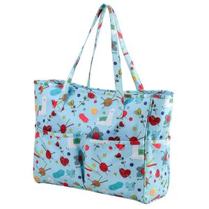 LOOEN Organizador de tejido multifuncional, organizador de bolsas de proyectos de hilo para