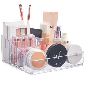 Organizador de maquillajes de plástico de calidad premium.