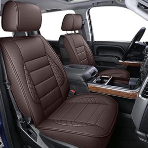 LUCKYMAN CLUB D04-S2 Fundas de asiento de cuero sintético impermeable con funda de consola central