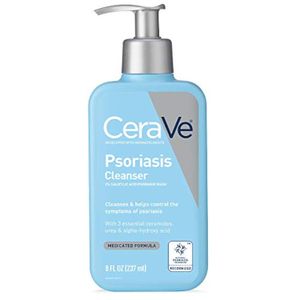 CeraVe Limpiador para tratamiento de psoriasis | Con ácido salicílico para aliviar la picazón de la