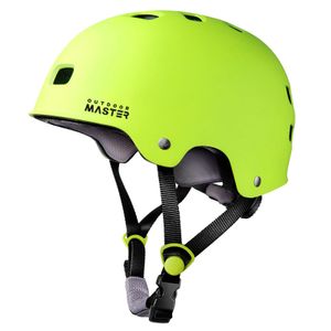 OutdoorMaster - Casco de patineta o bicicleta, con dos forros extraíbles y ventilación, para varios
