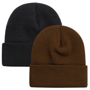 ZOORON 1 y 2 paquetes de gorro para hombres y mujeres, sombreros de invierno cálidos de punto