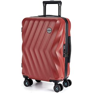 BAGSMART Equipaje de viaje para equipaje de mano, Champán, Equipaje rígido con ruedas giratorias