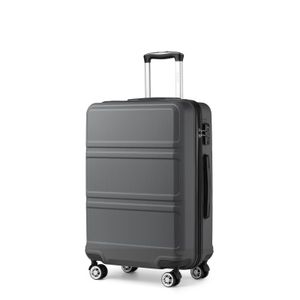 Kono Maleta de equipaje con ruedas giratorias Hardside Ligero ABS Carry On Maleta Juego de 4 piezas,