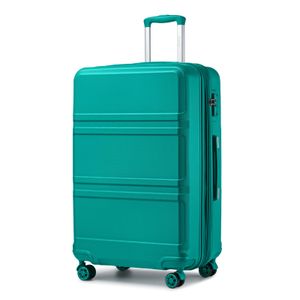 Kono Maleta de equipaje con ruedas giratorias Hardside Ligero ABS Carry On Maleta Juego de 4 piezas,