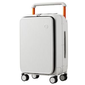 Mixi Maleta de lujo de mango ancho para equipaje de mano de PC de lado duro con marco de aluminio