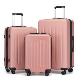 Kono Maleta de plástico ABS ligera de 19 pulgadas con carcasa rígida para un viaje rápido con 4