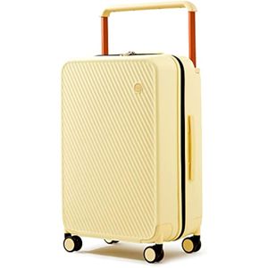 mixi Maletas de equipaje ligeras de mango ancho PC Hardshell equipaje con ruedas giratorias y