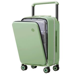 Mixi Maleta de lujo de mango ancho para equipaje de mano de PC de lado duro con marco de aluminio